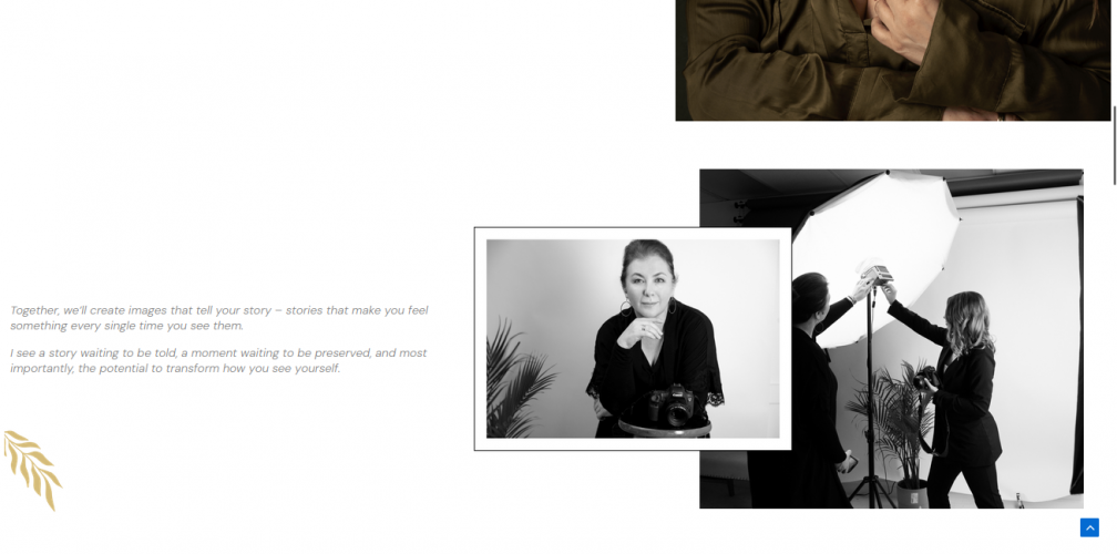 Ranka Photography captures contemporary portraits for families, seniors, personal branding, and offers a 'celebrity-style' photoshoot experience. (Website Redesign)  screenshot 3
