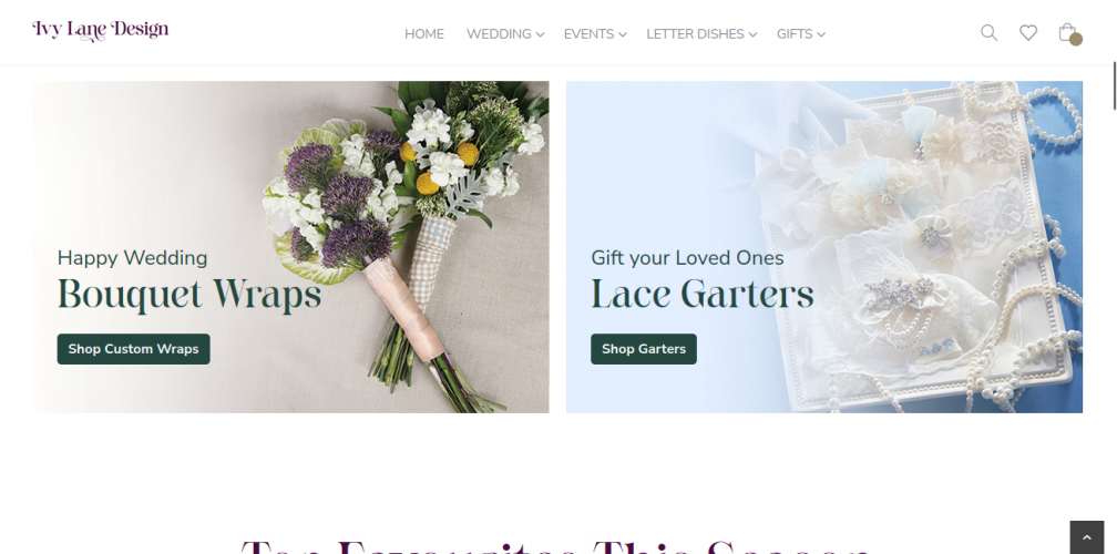 E-Commerce Website Redesign for Ivy Lane Design screenshot 2