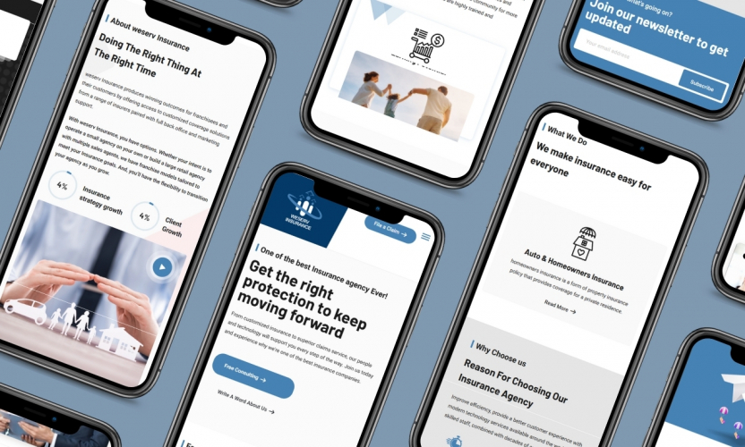 Weserveins - Custom Website screenshot 1