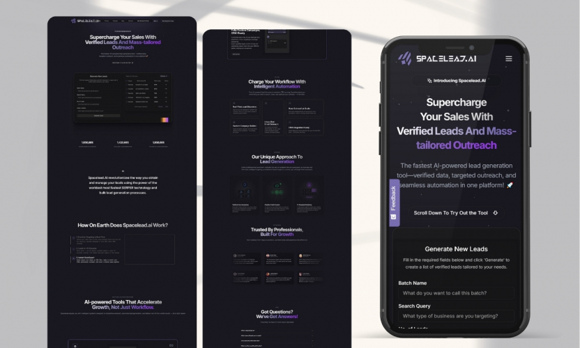 Spacelead.AI - Custom Software, Website and Brand screenshot 3