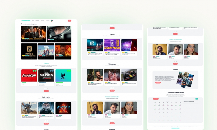 Vesspoke - Custom Website screenshot 1