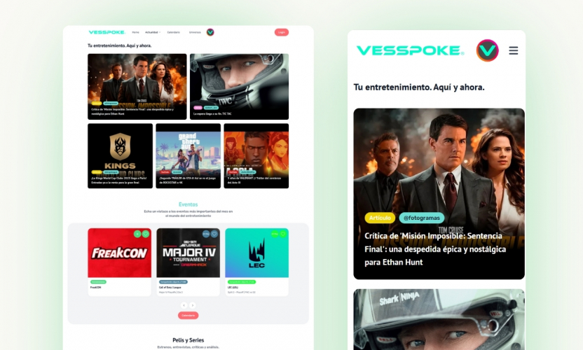 Vesspoke - Custom Website screenshot 3