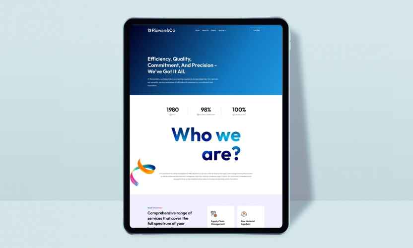 Rizwan&Co - Custom Website screenshot 4