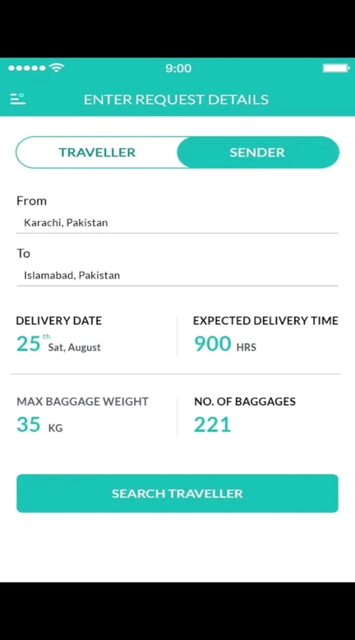 Crowd shipping App Development Company Travoney screenshot 1