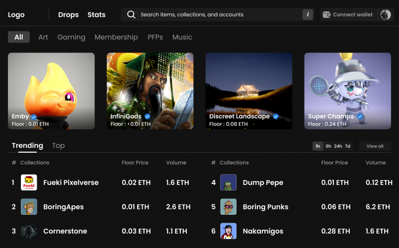 NFT Marketplace Development screenshot 1