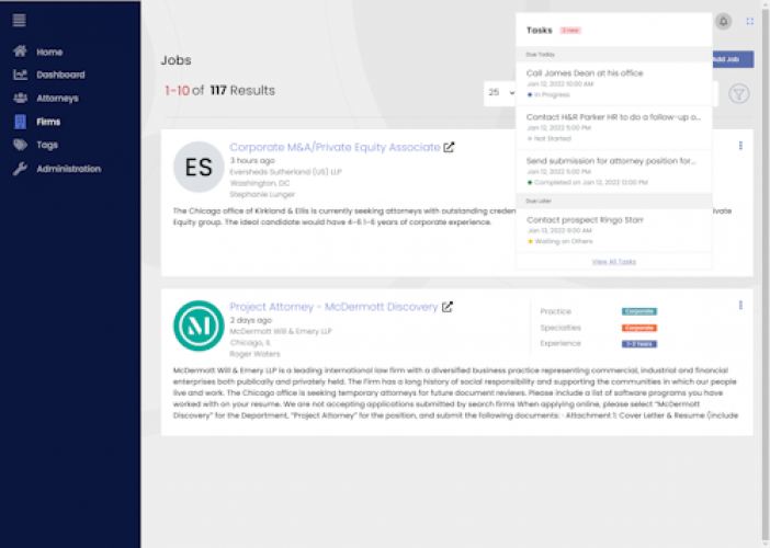 Web Application for Recruiting Company screenshot 2