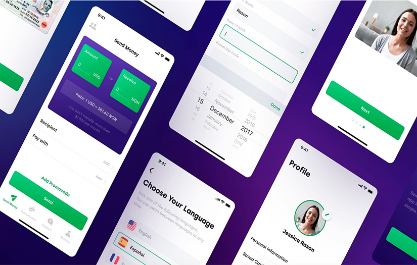 Mobile Bank Transfer App screenshot 1