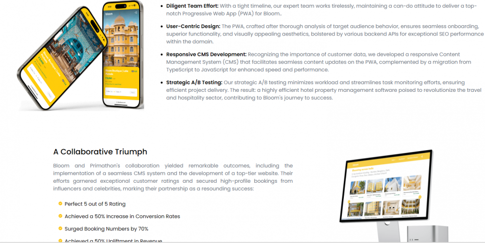 Bloom Hotel: Developed a High-Performance Comprehensive Booking Engine for the Top Hospitality Chain in India screenshot 2