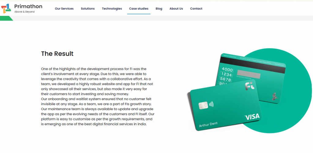 Fi: Our Website and App Development Services Helped Fi Become the #1 Hi-Tech Money Management Platform screenshot 2