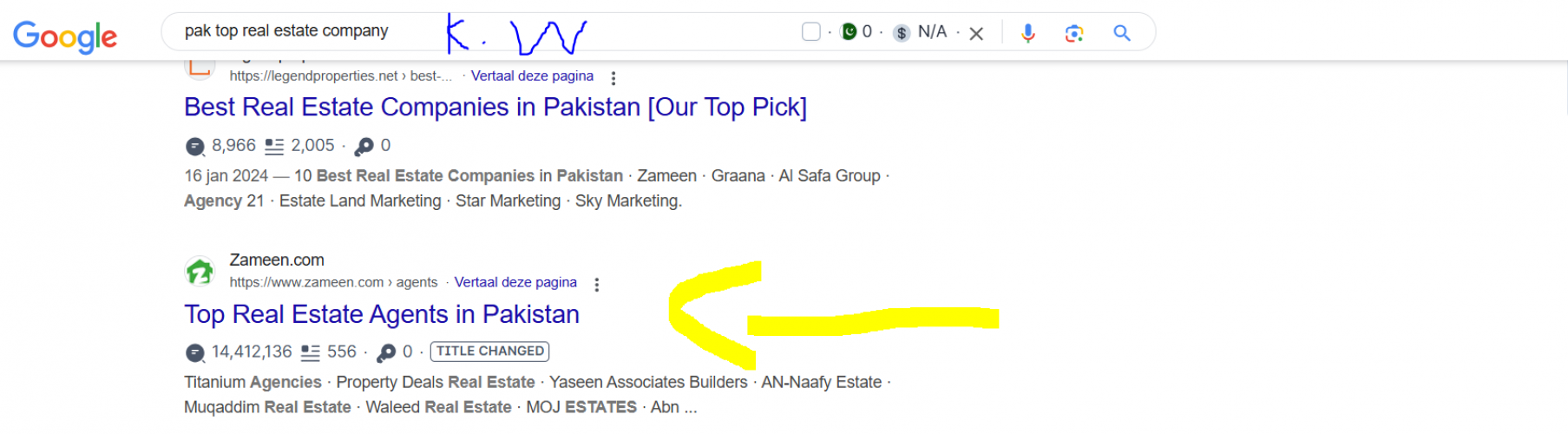 Marketingkinges provides DM and SEO services for Zameen. screenshot 1