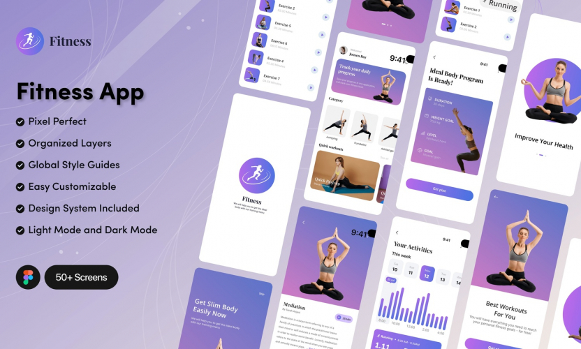 AI-Powered UX/UI Design for Fitness & Workout App by Marketingkinges. screenshot 1