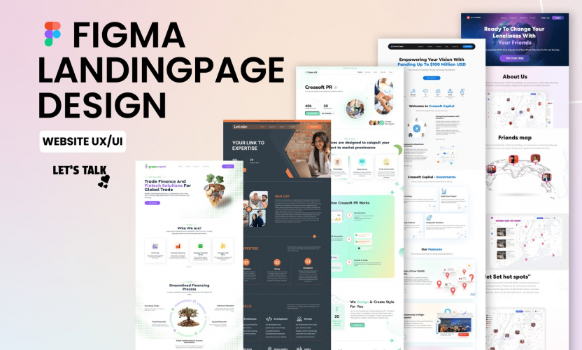 Bespoke Figma Landing Page Design for Fintech, PR & SaaS Brands screenshot 1