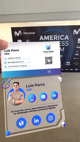 Augmented Reality Business Cards screenshot 1
