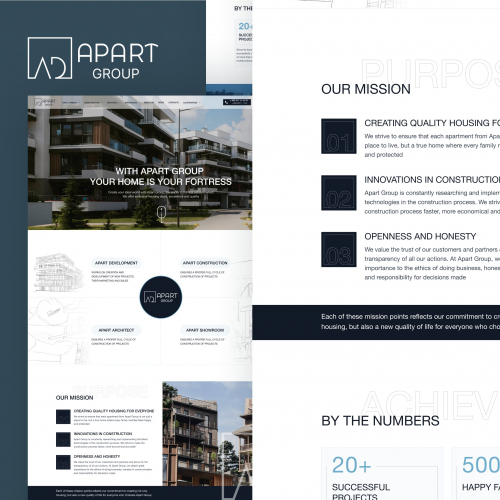 Website for the leading real estate developer in Georgia (country) screenshot 3