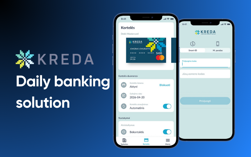 Seamless Mobile Banking Solution for KREDA Credit Union Group screenshot 1