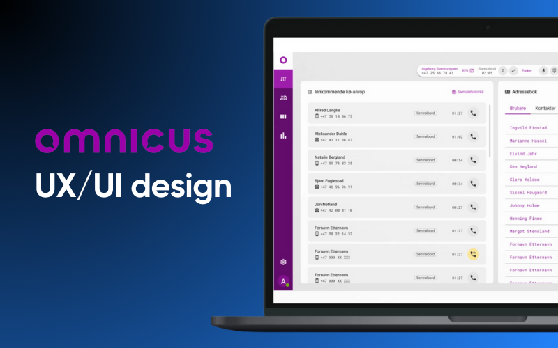 Enhanced User Experience (UX) for Omnicus Communication Software screenshot 1