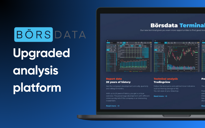 Upgraded Analysis Platform Boosts Börsdata's Paid User Base by 43% screenshot 1