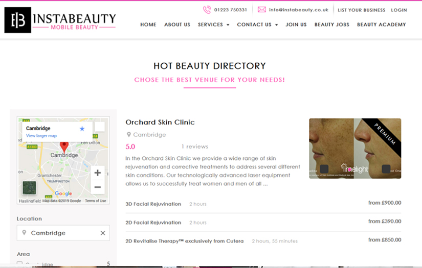 Instabeauty - Mobile Beauty in Cambridge screenshot 3