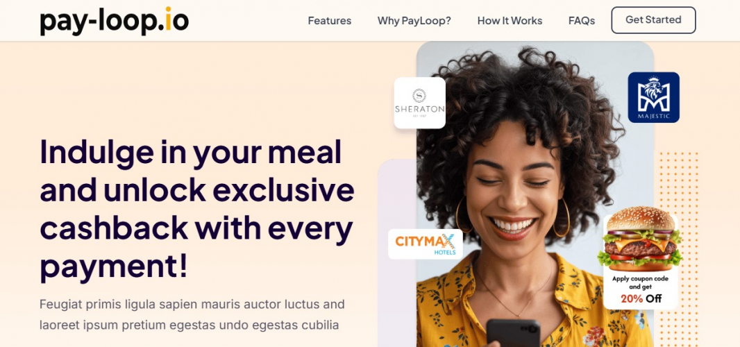 Pay-Loop.io - Cash Back Application Development screenshot 1