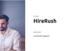 Customer Support for HireRush
