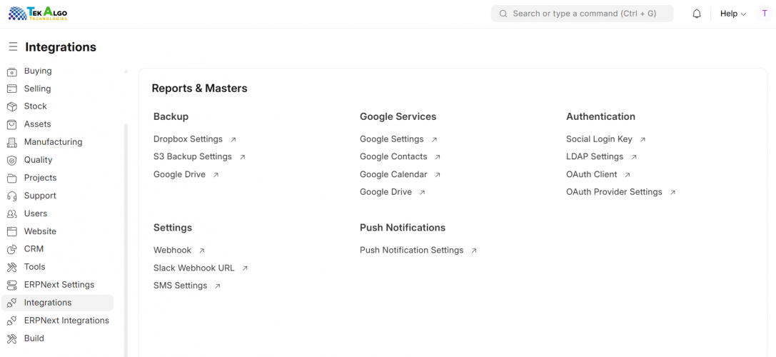 Enterprise Resource Planning screenshot 2