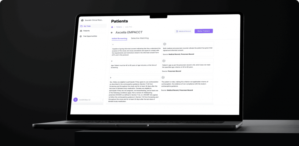 AI Clinical Research Platform | Quri.ai screenshot 1
