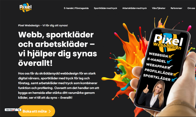 Pixel Web Design screenshot 1