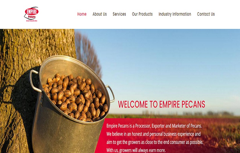 Empire Pekans - Informative Website screenshot 1