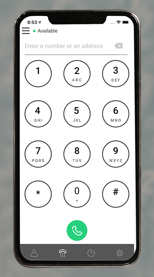 Ombrex - Linphone iOS App screenshot 2