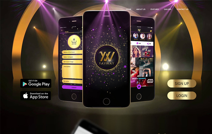 Yayway - App Promotional Website screenshot 1