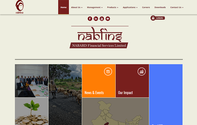 Nabfins - Financial Services Website screenshot 1
