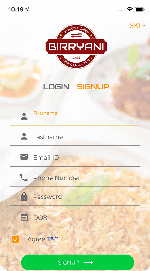 Birryani screenshot 2