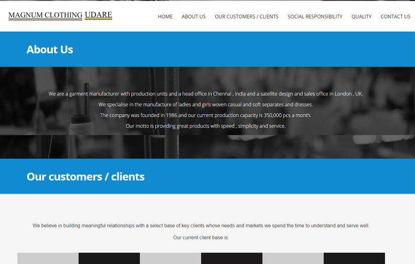 Magnum clothing screenshot 1