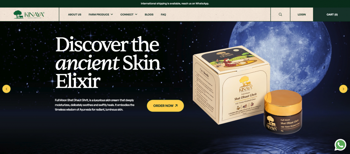 Kinaya Farms - eCommerce Website - Hyper Local screenshot 2