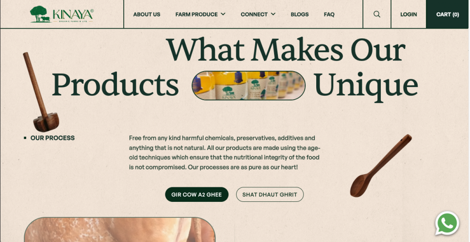 Kinaya Farms - eCommerce Website - Hyper Local screenshot 4