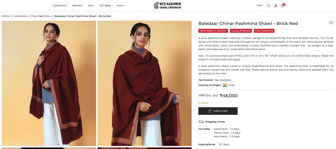 KCS - Kashmir Shawl Emporium screenshot 3