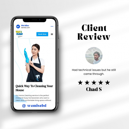 Client's Testimonials- Web Design-Cleaning Niche screenshot 1