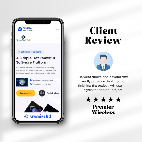  Client's Testimonials- Web Design-Software Company screenshot 1