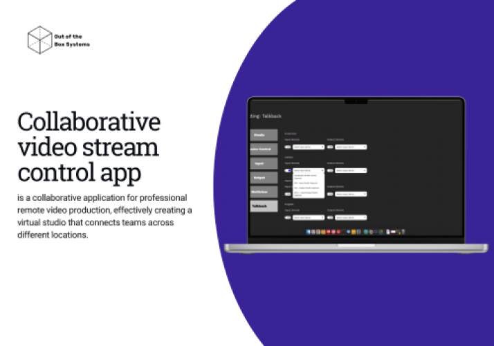 Collaborative video stream control app screenshot 1