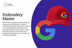 Embroidery Master - Image to Embroidery Digitization & Realistic Rendering