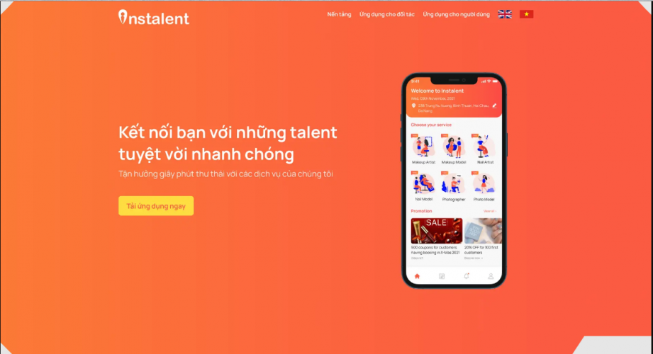 Instalent screenshot 1