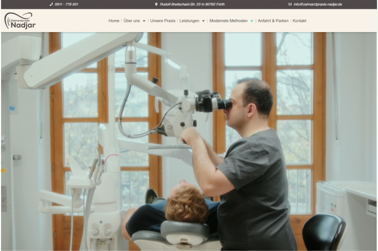 Zahnarztpraxis nadjar screenshot 3