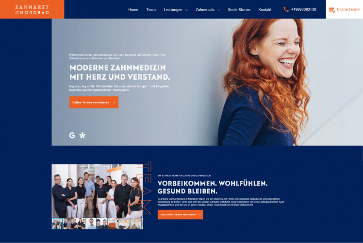 Zahnarzt am nordbad screenshot 2