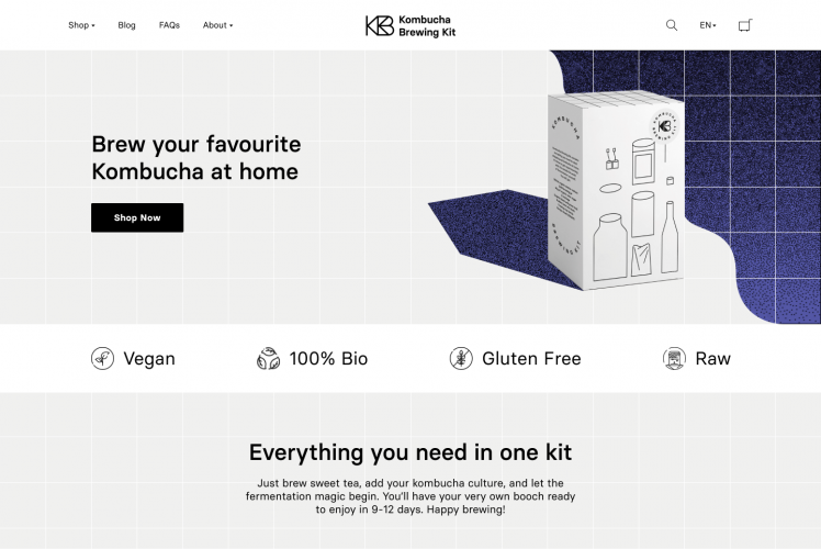 Kombucha brewing kit screenshot 1