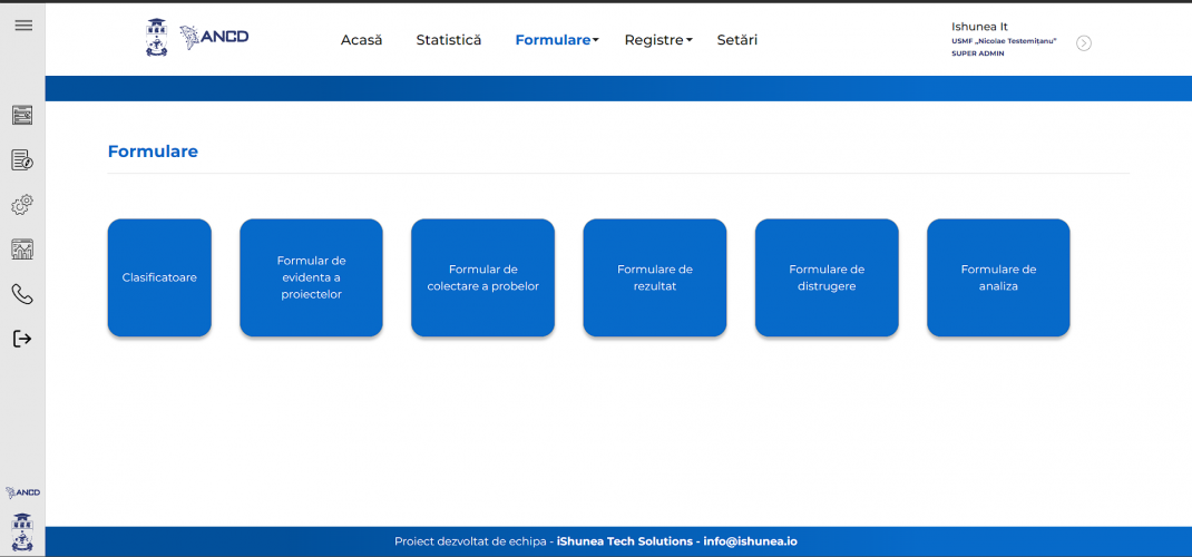 Register of biospecimens in Biobank screenshot 2