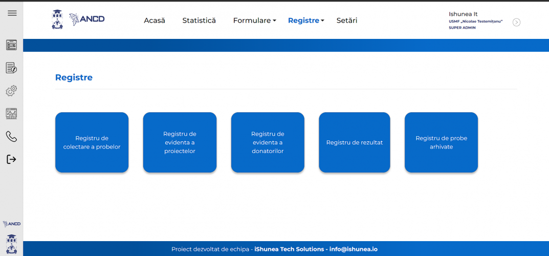 Register of biospecimens in Biobank screenshot 5