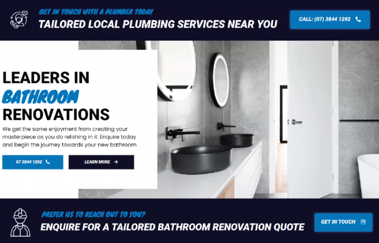 Brisbane Taps, Toilets & Drains Google Ads & Website Redesign screenshot 1