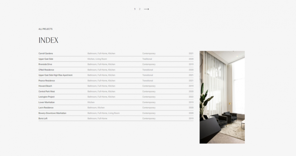 From Manhattan with Love: How We Redesigned an Interior Design Studio's Website screenshot 2