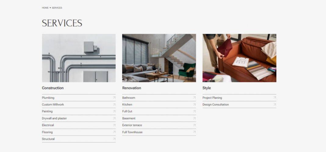 From Manhattan with Love: How We Redesigned an Interior Design Studio's Website screenshot 1
