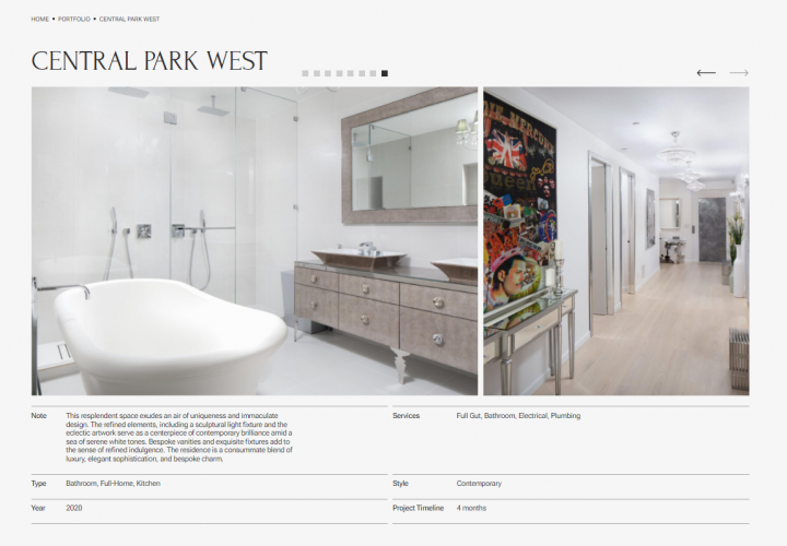 From Manhattan with Love: How We Redesigned an Interior Design Studio's Website screenshot 4